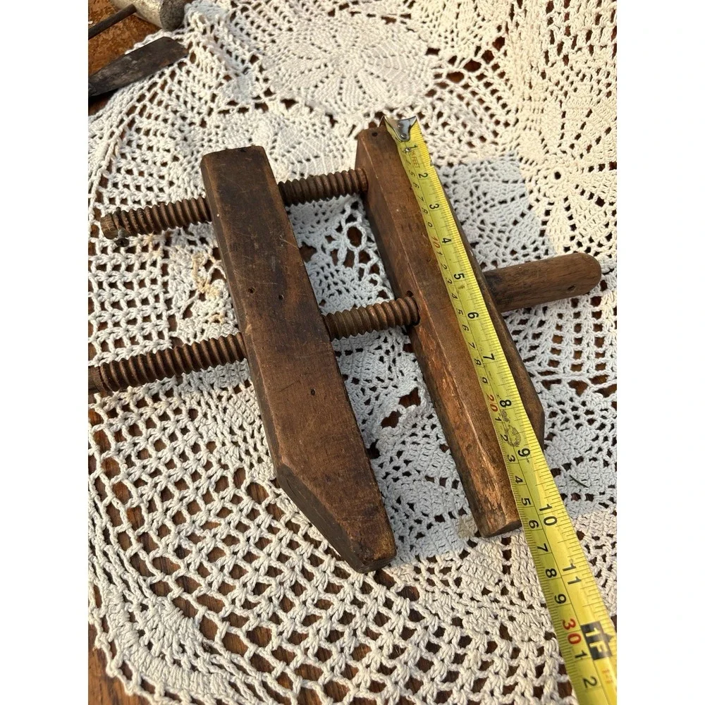 Antique Wooden Screw Clamp 10